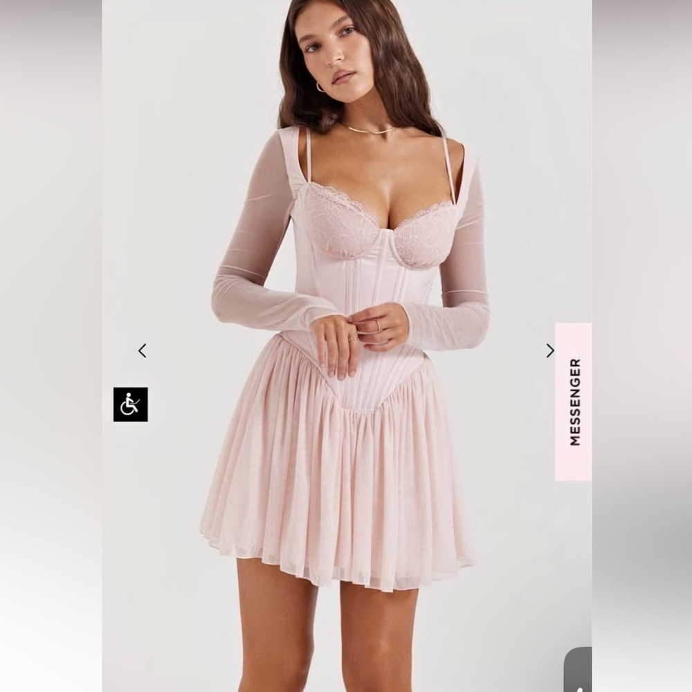 House of CB vivi longsleeve corset mini dress - Picture 2 of 4